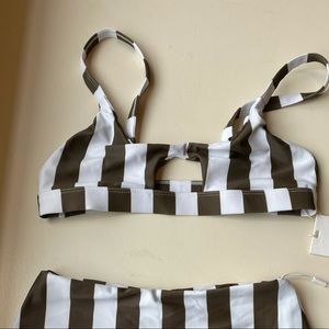MIKOH High waist bikini Size M - NEVER WORN W TAGS